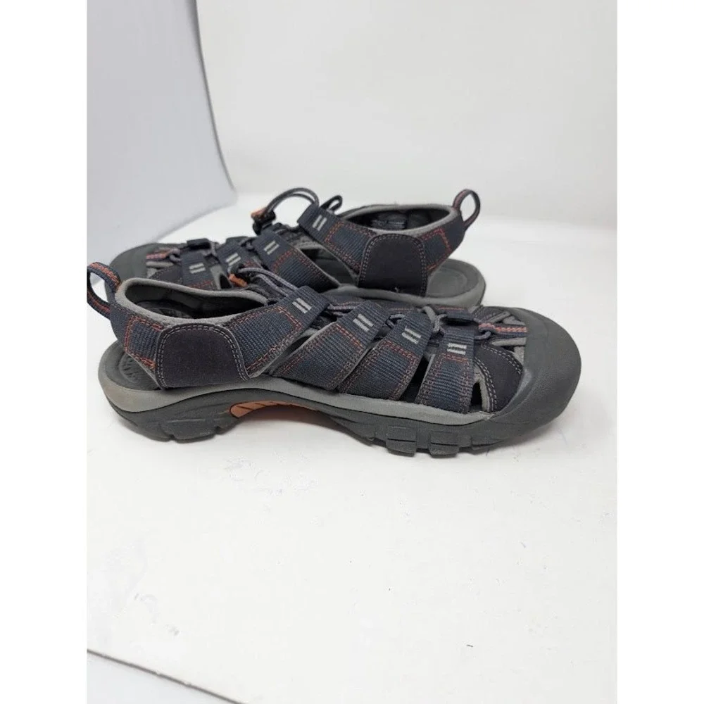 KEEN Newport H2 Men's Hiking Water Sandals Gray Orange Waterproof Size 9